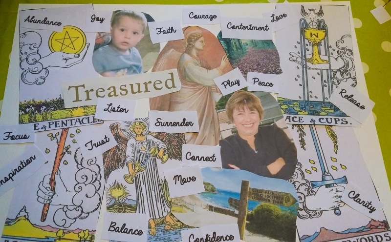 Angelic Vision Board completed