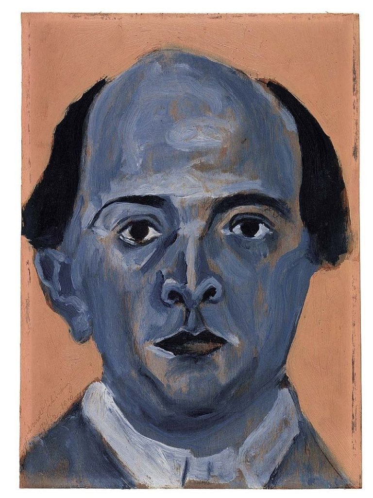 Predicted their own death schoenberg self-portrait