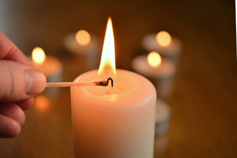 coping with holiday grief light a candle