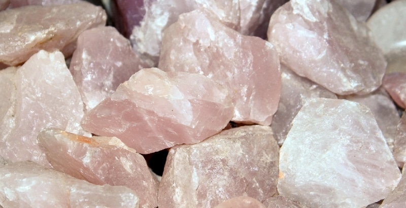 healing crystals rose quartz
